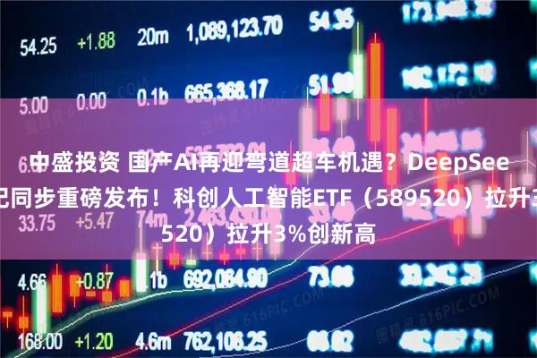 中盛投资 国产AI再迎弯道超车机遇？DeepSeek、寒武纪同步重磅发布！科创人工智能ETF（589520）拉升3%创新高